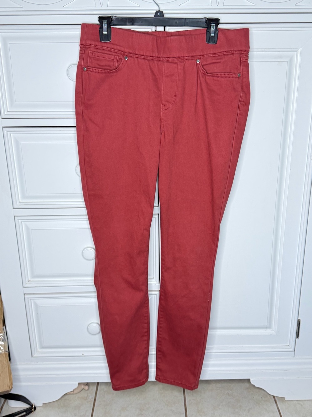 Signature by Levi Strauss Rust Skinny High-Rise Jeans